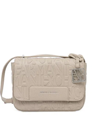 Armani Exchange Logo-embossed Cross Body Bag In Blue