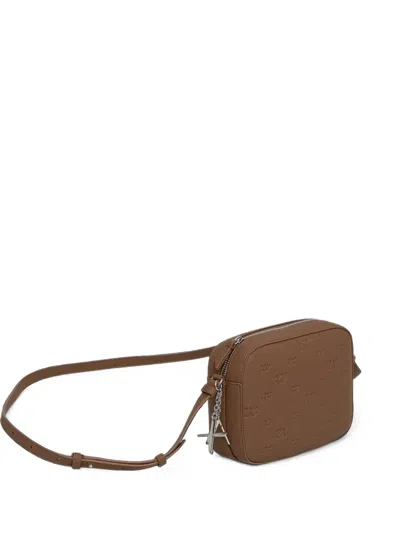 Armani Exchange Logo-embossed Cross Body Bag In Brown