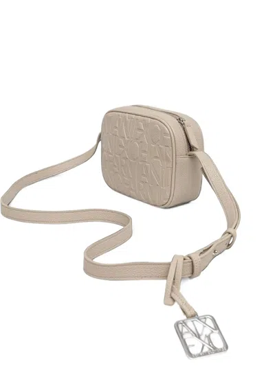 Armani Exchange Logo-embossed Cross Body Bag In Yellow