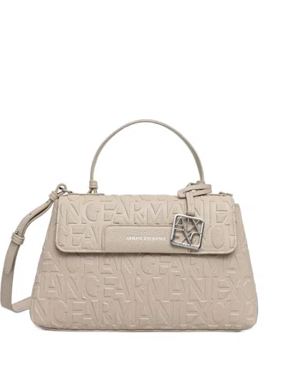 Armani Exchange Logo-embossed Handbag In Pattern