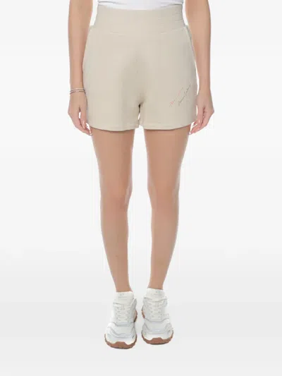 Armani Exchange Logo-embroidered Elasticated Shorts In Multi