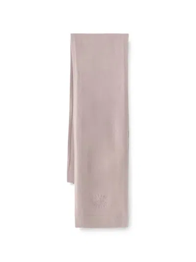 Armani Exchange Logo-embroidered Scarf In Pink