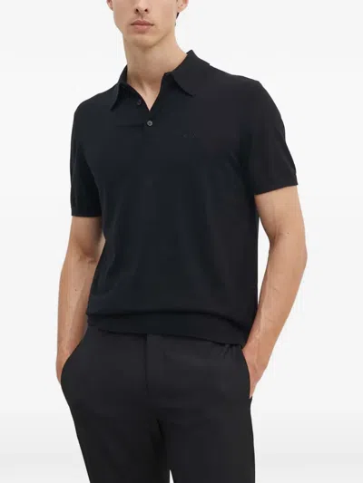 Armani Exchange Logo-embroidered Short-sleeve Polo Shirt In Multi