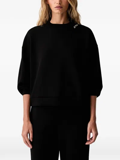 Armani Exchange Logo-embroidered Sweatshirt In Multi
