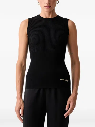 Armani Exchange Logo-embroidered Tank Top In Multi