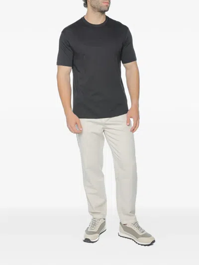 Armani Exchange Logo-embroidered T-shirt In Animal Print