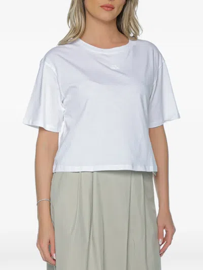 Armani Exchange Logo-embroidered T-shirt In Multi