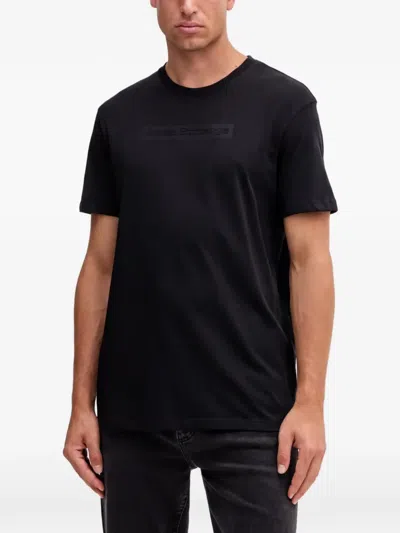 Armani Exchange Logo-motif T-shirt In Black