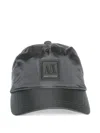 Armani Exchange Logo-patch Baseball Cap In Gray