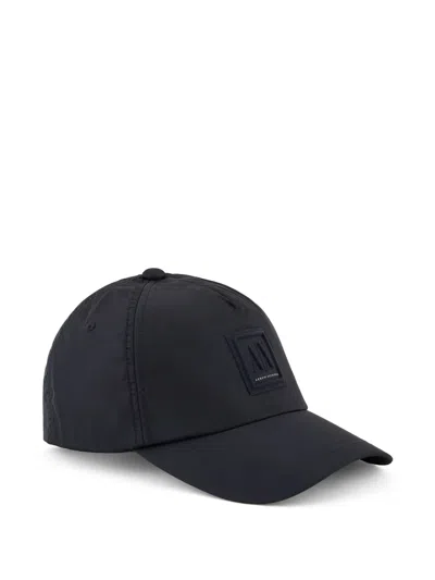 Armani Exchange Logo-patch Baseball Cap In White