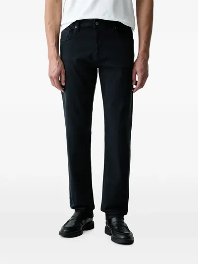 Armani Exchange Logo-patch Jeans In Blue