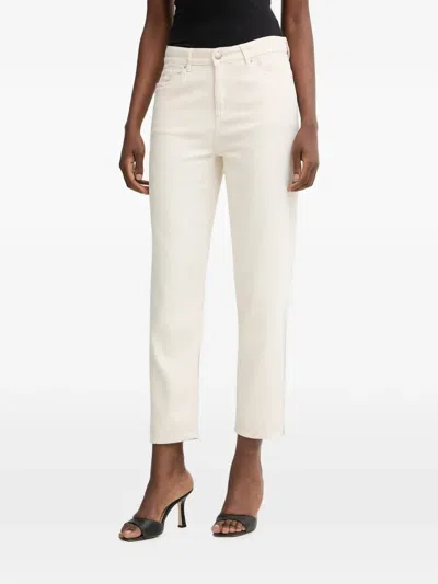 Armani Exchange Logo-patch Jeans In White