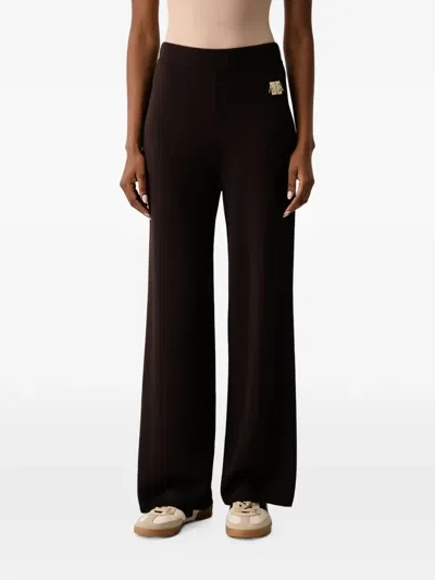 Armani Exchange Logo-patch Track Pants In Black