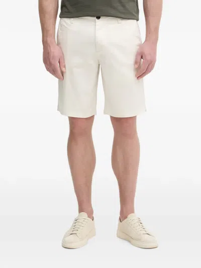 Armani Exchange Logo-plaque Chino Shorts In White