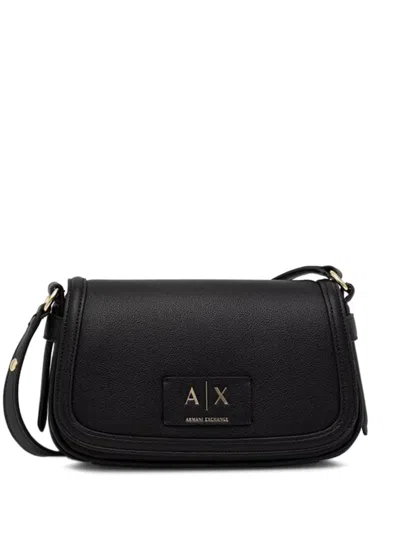 Armani Exchange Logo-plaque Cross Body Bag In Black
