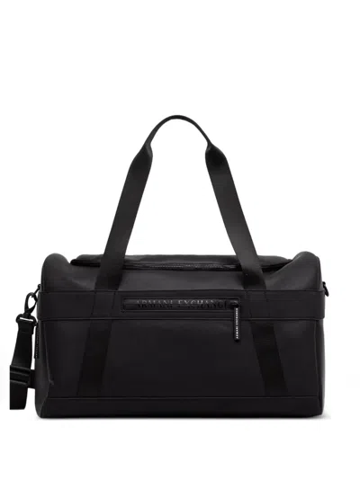 Armani Exchange Logo-plaque Holdall In Black