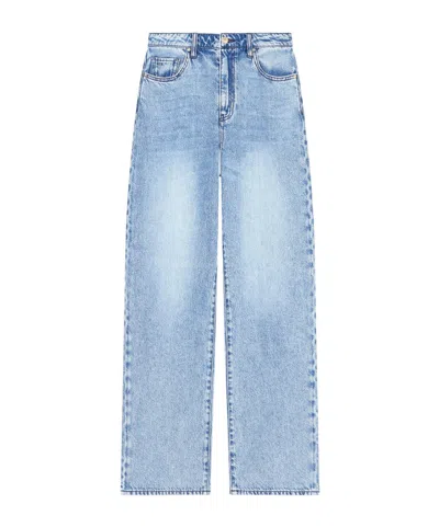 Armani Exchange Logo-plaque Jeans In Blue