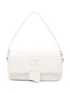 Armani Exchange Shoulder Bag In Technical Fabric In White