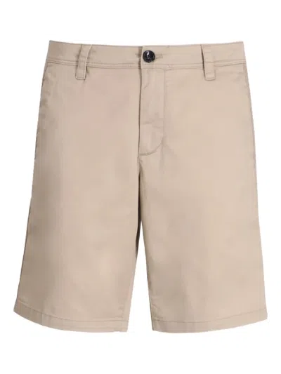 Armani Exchange Logo-plaque Chino Shorts In Brown