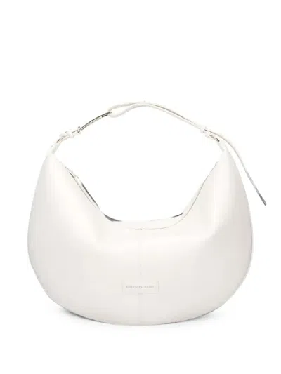 Armani Exchange Logo-plaque Tote Bag In White
