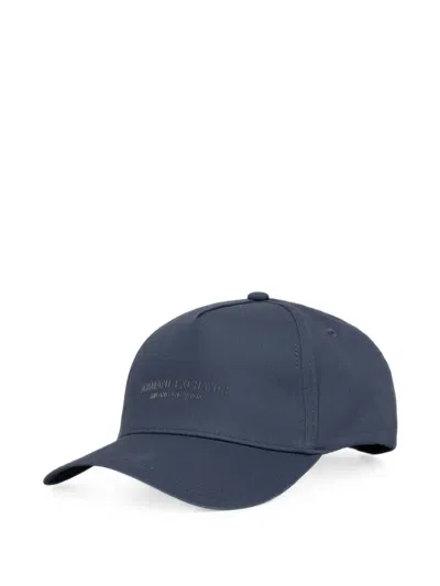 Armani Exchange Logo-print Baseball Cap In Blue
