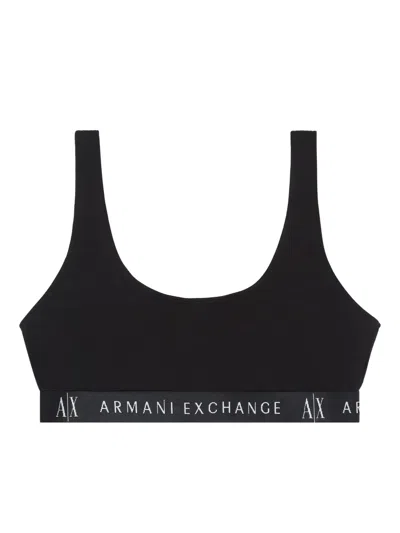 Armani Exchange Logo-print Bras In Animal Print
