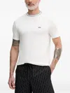 Armani Exchange Slim Fit T-shirt In Technical Fabric In Neutral