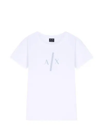 Armani Exchange Logo-print Cotton T-shirt In White