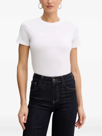 Armani Exchange Logo-print Cotton T-shirt In White