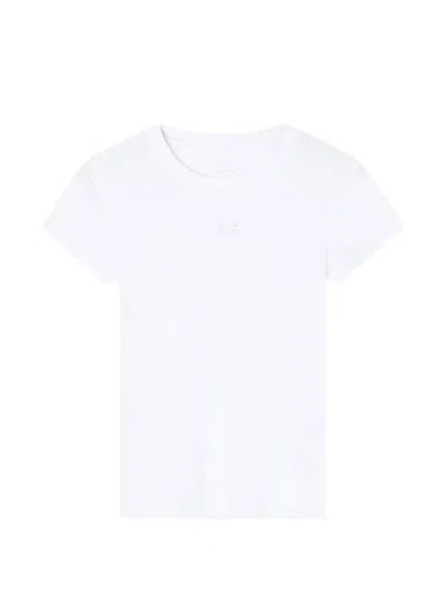 Armani Exchange Logo-print Crew-neck T-shirt In White