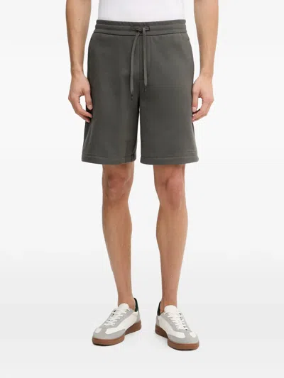 Armani Exchange Logo-print Drawstring Shorts In Green