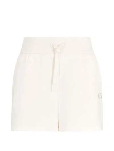 Armani Exchange Logo-print Drawstring Shorts In Pink
