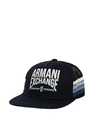 Armani Exchange Baseballkappe Mit Mesh-einsätzen In Black