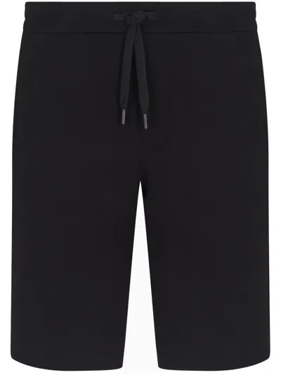 Armani Exchange Logo-print Shorts In Blue