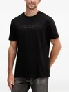 Armani Exchange Logo-print T-shirt In Black