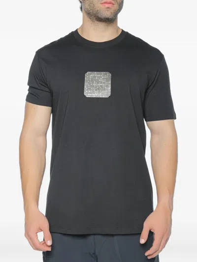 Armani Exchange Logo-print T-shirt In Black