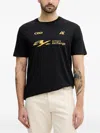 Armani Exchange Logo-print T-shirt In Black