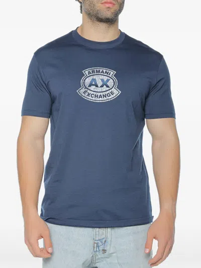 Armani Exchange Logo-print T-shirt In Multi