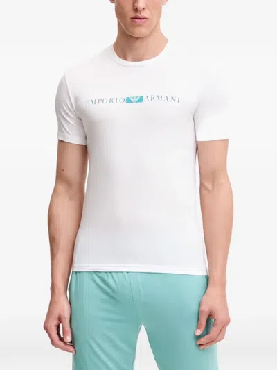 Armani Exchange Logo-print T-shirt In Gray