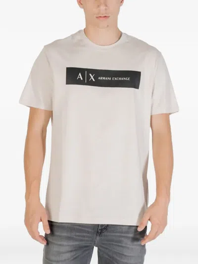 Armani Exchange Logo-print T-shirt In White