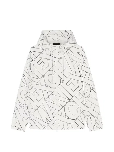 Armani Exchange Logo-print Windbreaker In White