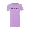 ARMANI EXCHANGE 女士时髦甜美立体logo短袖T恤,6920384106577440843