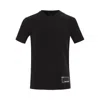 Armani Exchange 男士棉质休闲日常贴布logov领短袖t恤衫 In Black