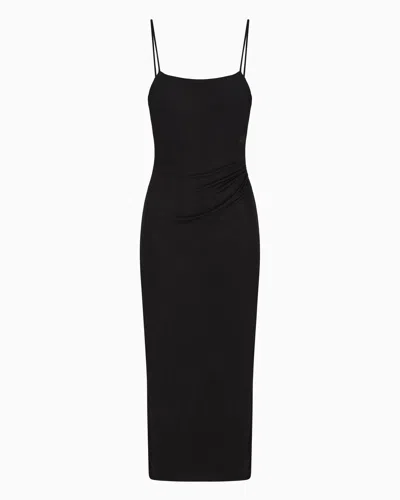 Armani Exchange Long Dresses In Black