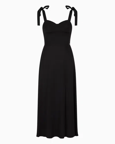 Armani Exchange Long Dresses In Black