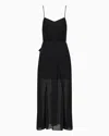 Armani Exchange Sleeveless Dress In Black