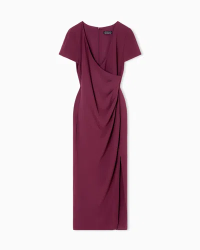 Armani Exchange Long Dresses In Burgundy