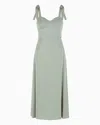 Armani Exchange Long Dresses In Green