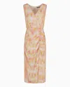 Armani Exchange Long Dresses In Pink