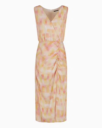 Armani Exchange Long Dresses In Pink